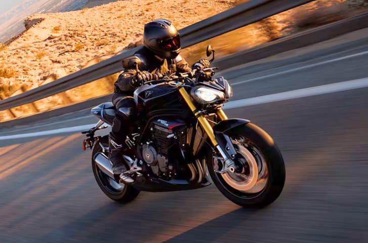 Triumph Speed Triple 1200 RS riding shot
